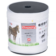 White polytape of electric fencing RUBAN 20mm/200m