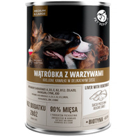 Wet dog food PetRepublic liver and vegetables 800 g can 1 pc