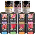 Wet dog food RAFI PetRepublic mix of flavors set in cans 11 x 800 g