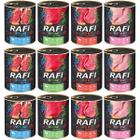 Wet dog food RAFI mix 4 flavours 12 x 800 g