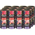 Wet dog food RAFI mix rabbit beef 24 x 800 g