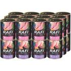 Wet dog food RAFI mix rabbit turkey 24 x 800 g