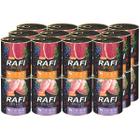 Wet dog food RAFI two flavors rabbit duck 24 x 800 g
