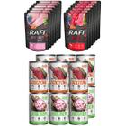 RAFI + TUF wet food mix 4 flavours 24 x 400 g