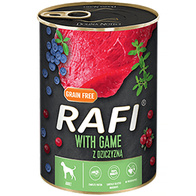 RAFI wet dog food with venison 24 x 400 g