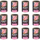 RAFI wet dog food with turkey set in cans 12 x 400 g