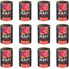 RAFI wet dog food with beef set in cans 12 x 400 g