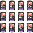 RAFI wet dog food with rabbit set in cans 12 x 400 g
