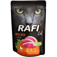 Rafi wet cat food with duck 10 x 100 g
