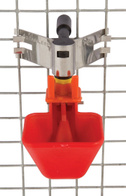 Cup drinker for poultry with float - large