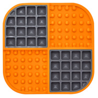LickiMat SLOMO Anti-stress Licking Mat for Dog orange