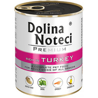 Wet dog food Dolina Noteci Premium turkey set in cans 6 x 800 g