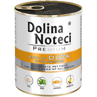 Wet dog food Dolina Noteci Premium duck with pumpkin 800 g can 1 pc