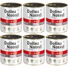 Wet dog food Dolina Noteci Premium beef set in cans 6 x 800 g