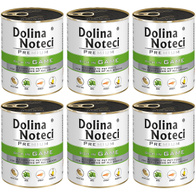 Wet dog food Dolina Noteci Premium venison set in cans 6 x 800 g