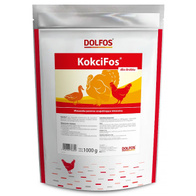 Poultry vitamins for coccidiosis, bacteria and fungi KokciFos Dolfos 1 kg