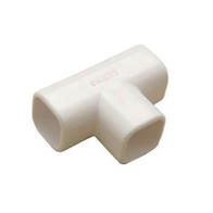 Tee, 22 x 22 mm square tube T-connector for glue