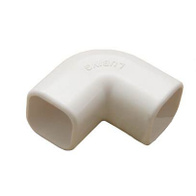 Łączenie kątowe, kolano rury kwadratowej 22 x 22 mm na klej