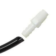 7 mm hose connection for screwing into a pipe or hopper