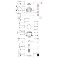 Mix Rite plastic dispenser rod with bypass pos. 3