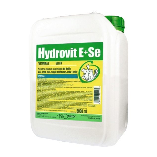HYDROVIT E+SE 5000 ml for stress and weakness after diseases for poultry, pigs, cattle and horses
