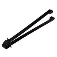 Wire and polywire insulator attached to the fence mesh