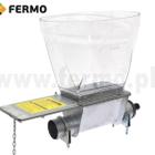 Galvanized boot complete with roller and transparent straight chute on fi 75 mm