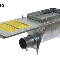 Through boot galvanized under the pipe silo fi 75 mm