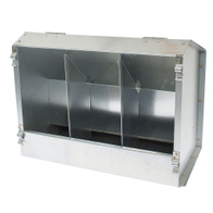 Feeder for rabbits metal 30cm with lid