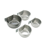 Feeder for rabbits stainless steel - capacity 0.85 kg