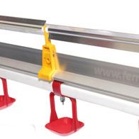 Nipple drinking system 12 m for layers complete set with reducer and anti-perch roller system for 700 pcs.
