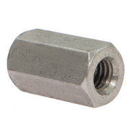 Stainless steel connector for 6 mm rods opening air inlets.