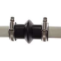 Mouff with bead with screwed pipe fittings 22 x 22 mm