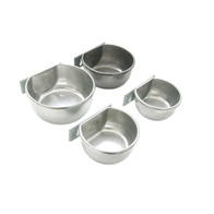 Stainless steel feeder for rabbits for food or water - a bowl of 0.6 kg