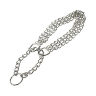 Dog collar necklace chain triple 45 cm