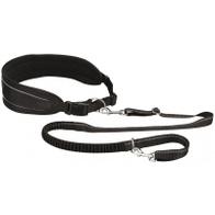 Hip belt with leash for dog running and training 90-130 cm