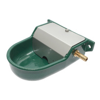 Automatic Drinker with Dog Float Aluminum Painted Side Connection