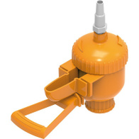 Drinker for canaries and parrots with perch for the hose watering system 7 mm and 10 mm