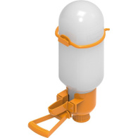 Drinker for canaries and parrots with pole and hopper 500 ml