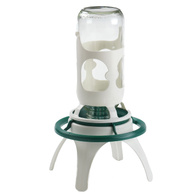Drinker bottle feeder on a stand for parrots and canaries 1 l