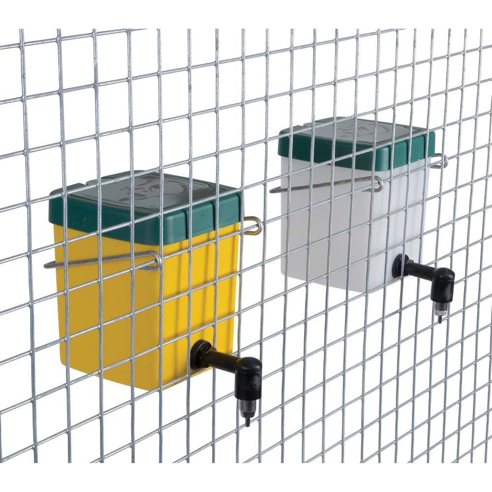 Droplet drinker for rabbits with hopper 0,5l 