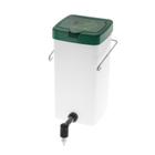 Droplet drinker for rabbits with hopper 1l white