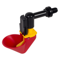 Small cup drinker for poultry for storage in a hopper