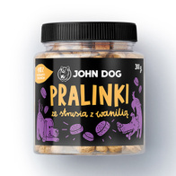 Pralinki dla psa przysmaki ze strusia z wanilią JOHN DOG 300 g