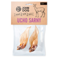 Delicacy natural dog teether deer ear JOHN DOG 2 pcs