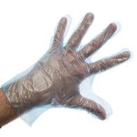 Foil gloves HDPE blue 100 pcs.