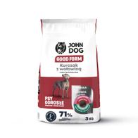 Dry dog food chicken with beef JOHN DOG GOOD FORM 3 kg adult dogs
