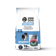 Dry dog food chicken with beef JOHN DOG GOOD FORM 3 kg puppies