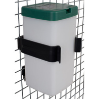 Wall mount for mounting drinkers with hopper