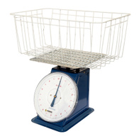 Scale for rabbits and poultry with basket